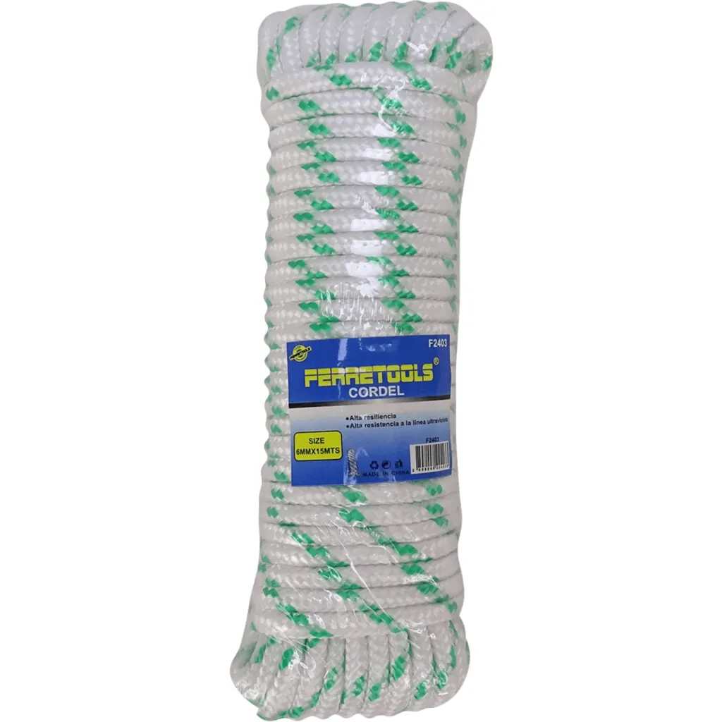 Soga 6mm-Diametro 15mt-Largo Cuerda UV