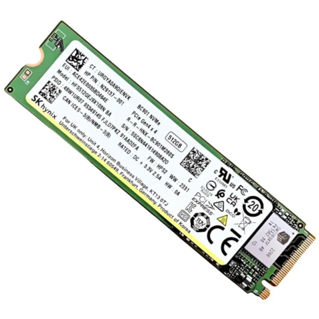 Imagen 2 de Unidad SSD Generico (Micron/Samsung/Hynyx) 512GB M.2 22*80 PCIe 4x4 (Sin Caja)