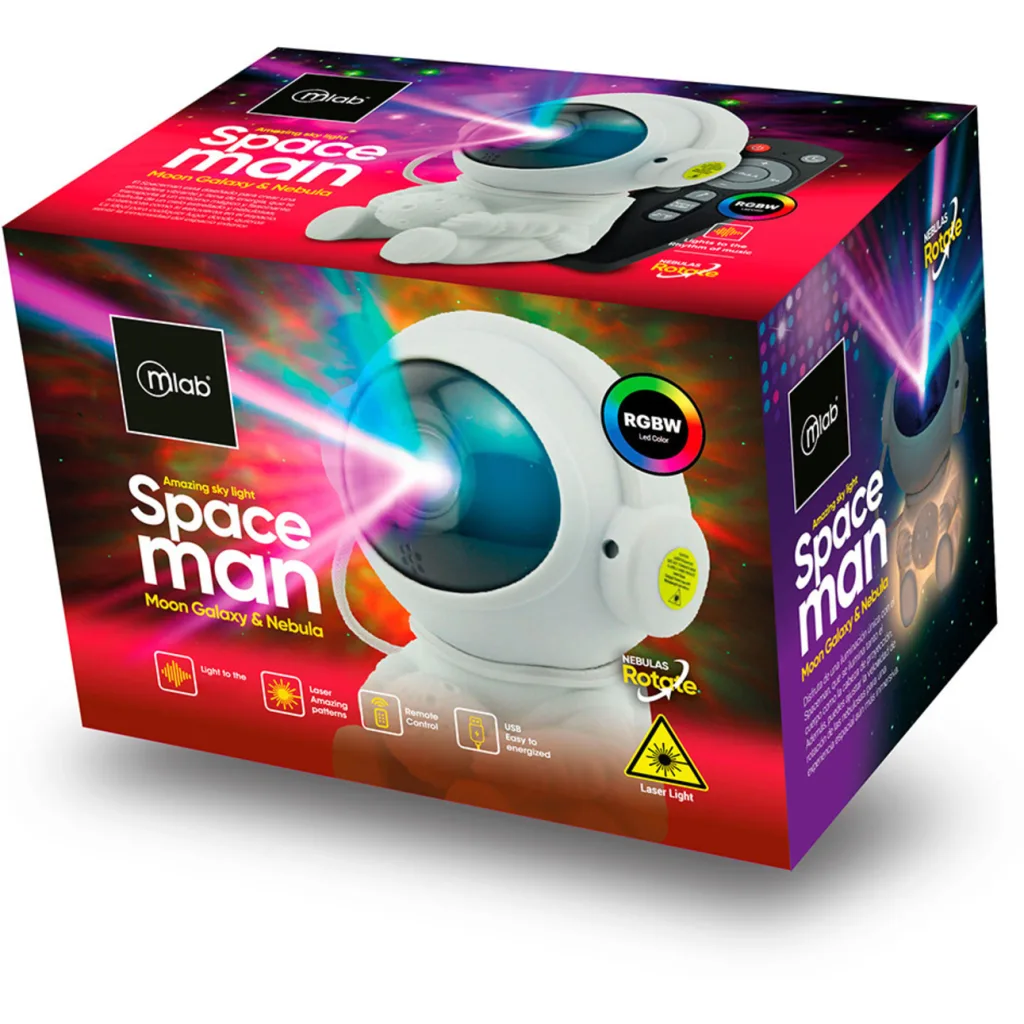 Imagen 6 de MLAB SPACEMAN MOON GALAXY & NEBULAR PROYECTOR MULTICOLOR LED LASER
