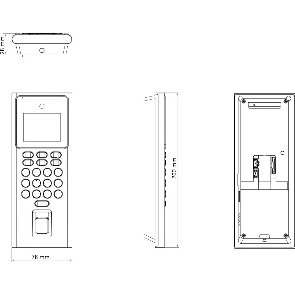Imagen 3 de Control de Acceso y Asistencia Hikvision Huella + PIN + Proxy + Rec. Facial Wifi