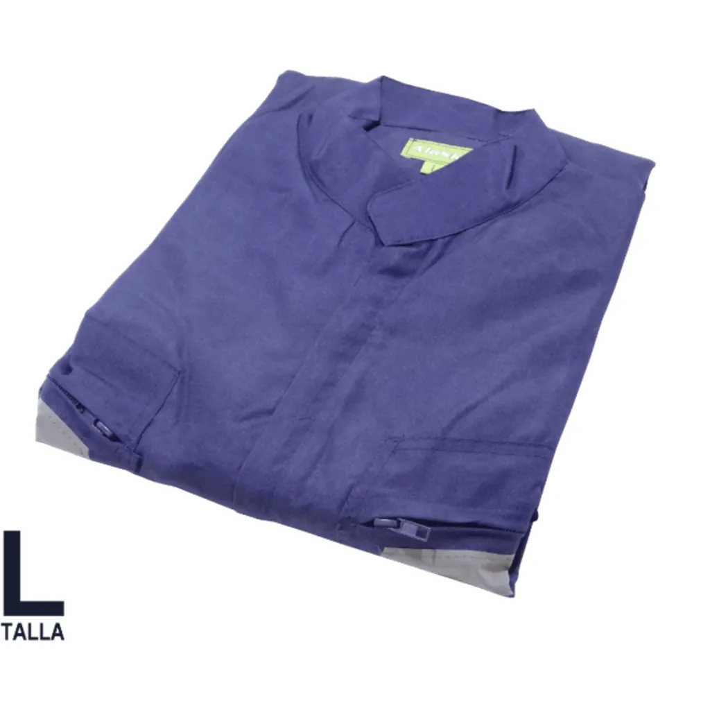 Imagen 1 de L Azul 46/48 Alt-176cm Overol Poplin Cintas-Reflectantes Poliester