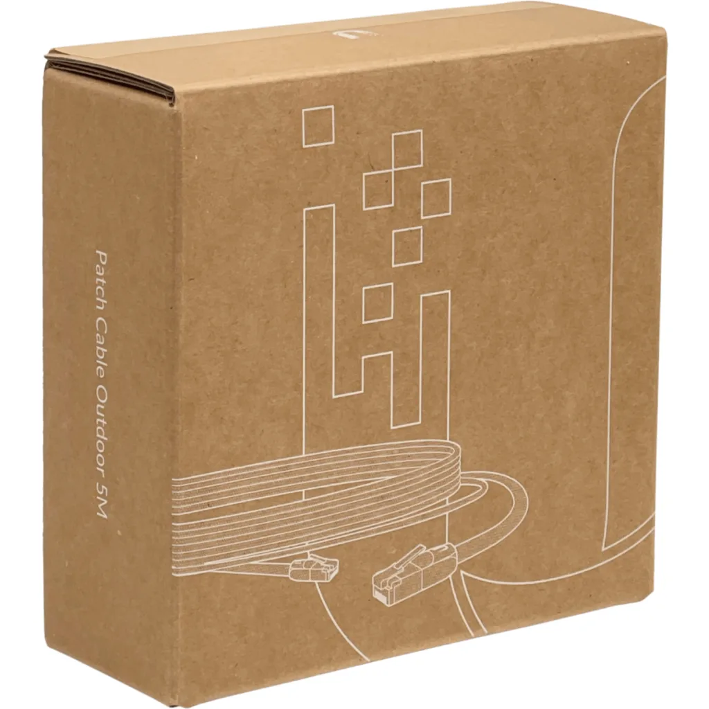 Imagen 1 de UBIQUITI 5mt Negro F/UTP Cat5e Cable UACC-Cable-Patch-Outdoor-5M-BK