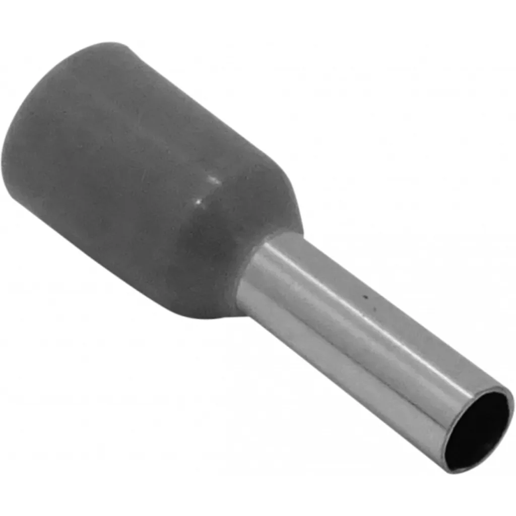 Gris 2,5mm2 8/15mm 100-unids AWG14 Ferrules Terminal Aislado Crimp