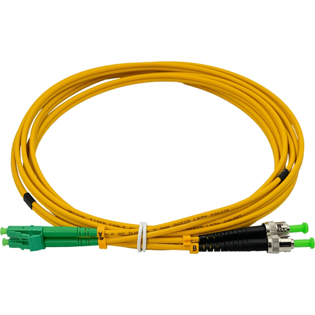 3mt LC/APC-ST/APC MonoModo SM Duplex Jumper Cable Fibra 9/125um 3mm