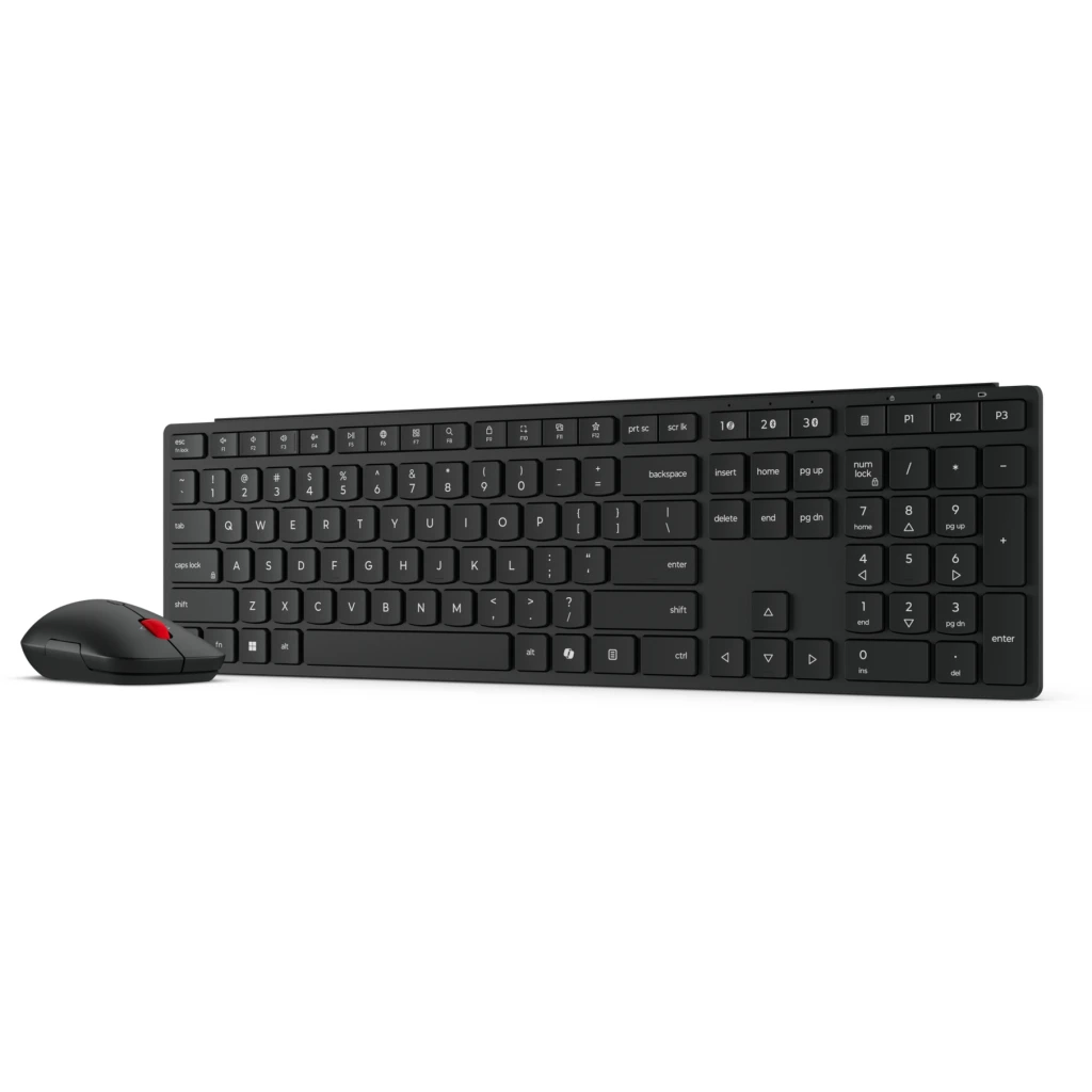 Imagen 3 de Kit Teclado Mouse Inalámbrico Lenovo Pro 6000, BT5.3 Recep USB-A Español Negro