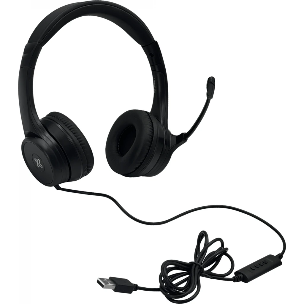 Imagen 3 de Audífonos Alámbricos KlipX KCH-510 On-Ear Vol-Mic USB Stereo Color Negro