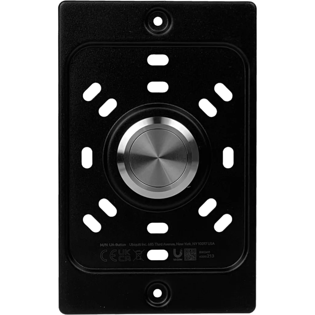 Imagen 4 de UniFi Access Boton Pulsador-N/A Incluye Placa Metalica keystone Blanco y Negro