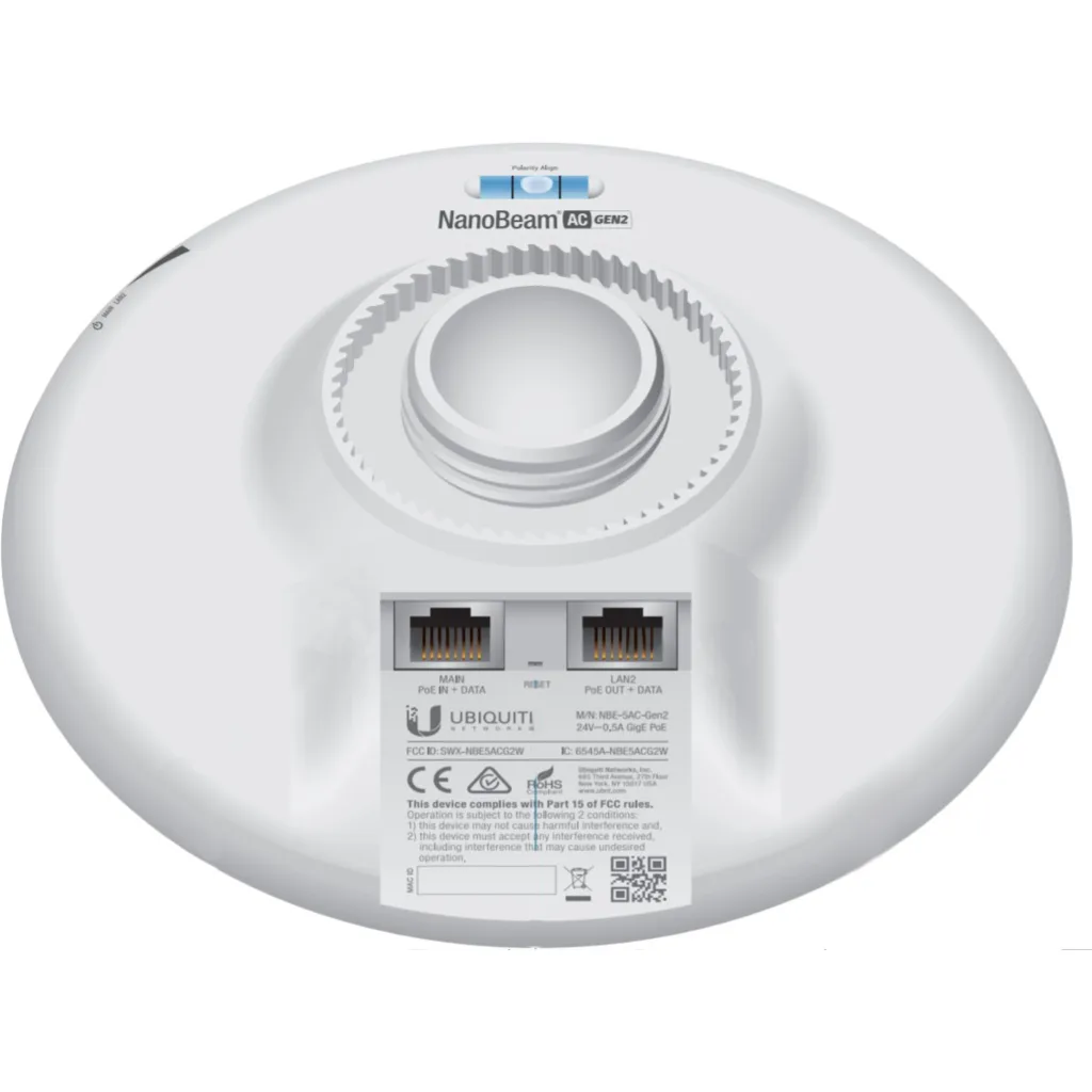 Imagen 5 de Antena Ubiquiti 5Ghz NanoBeam AC 19 Dbi Gen2