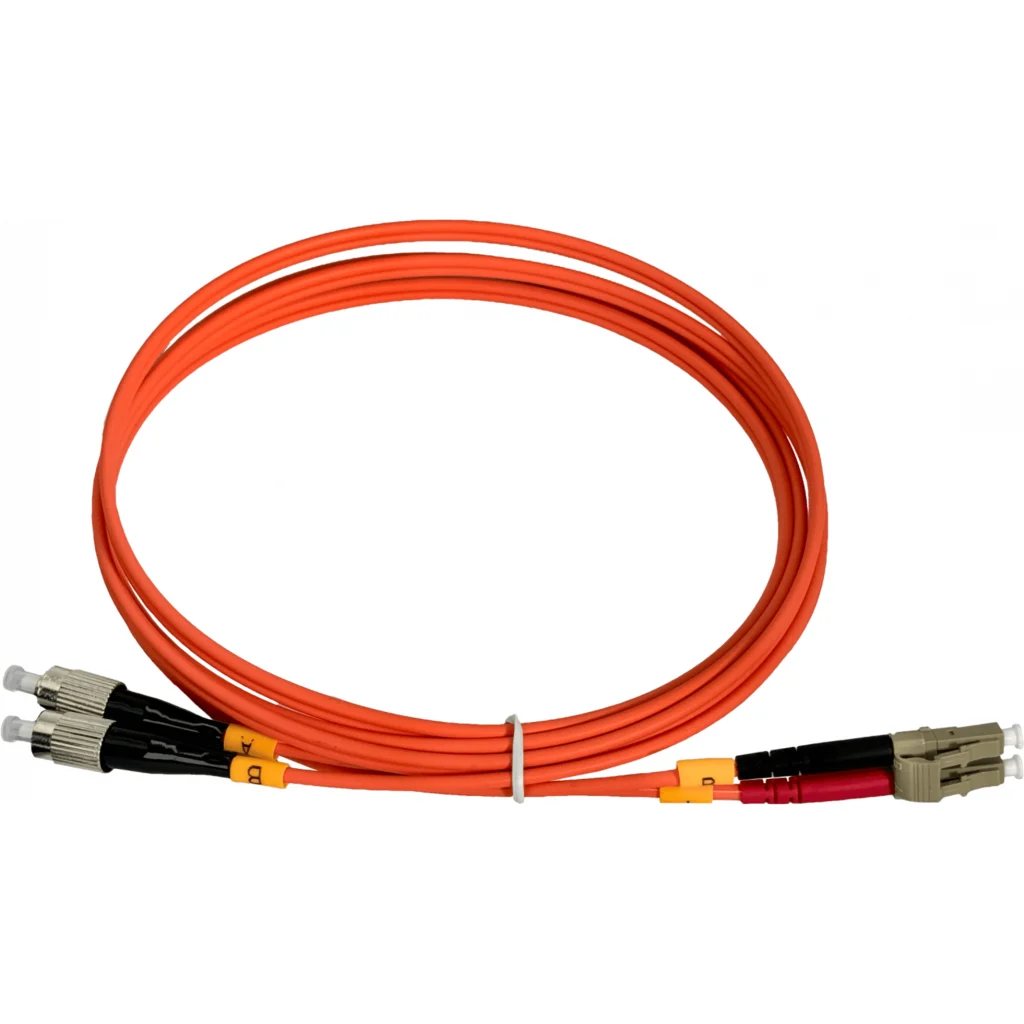 2mt LC-FC OM1 MultiModo MM Duplex Jumper Fibra 62.5/125um LSZH 