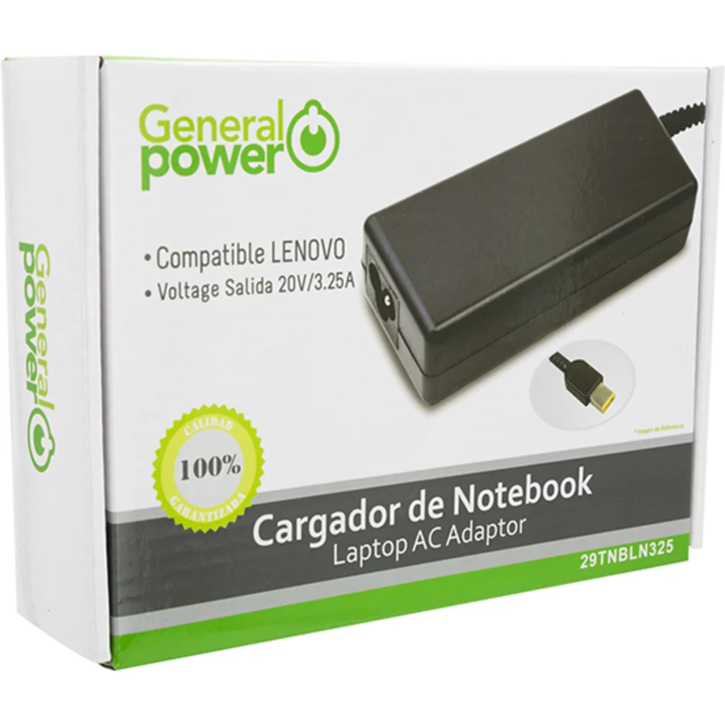 Imagen 2 de CARGADOR ULTRABOOK 20V / 3.25A LENOVO TIPO USB