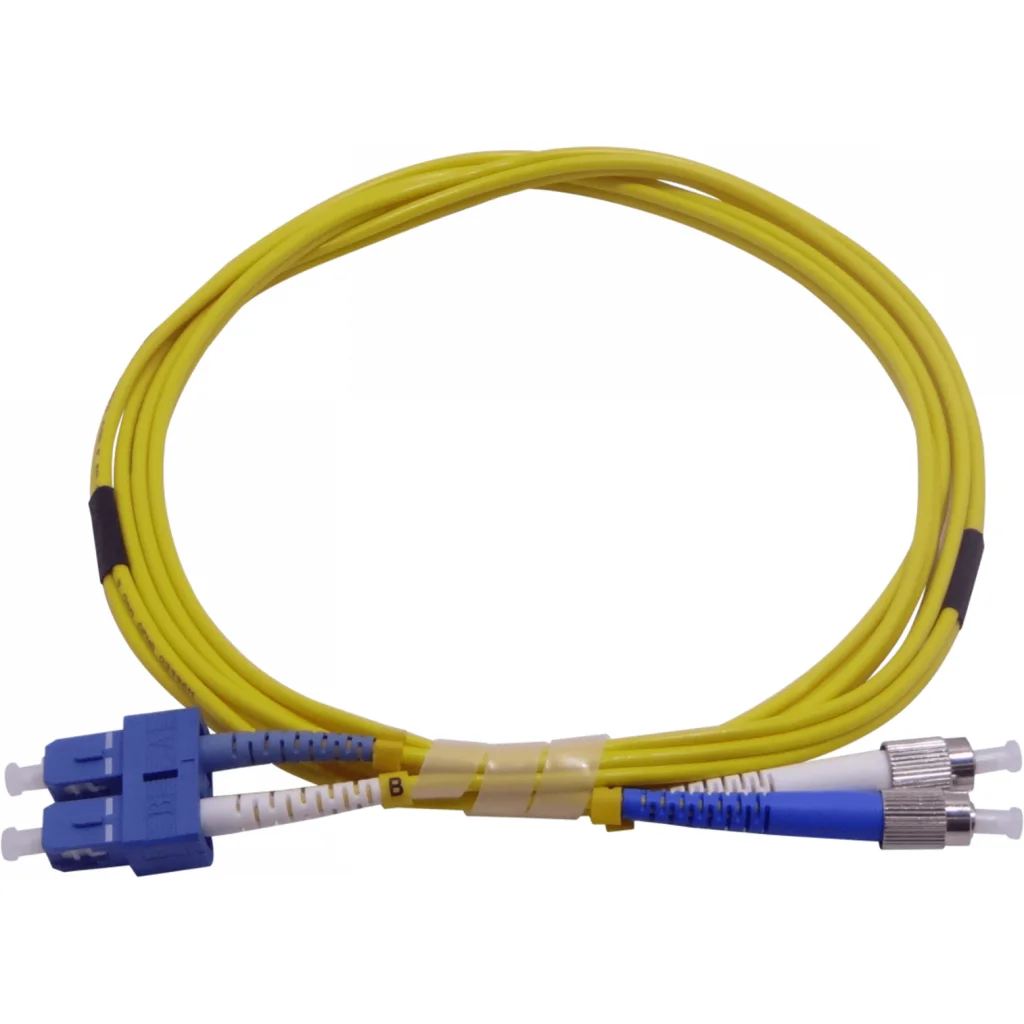 Imagen 2 de 2mt SC-FC MonoModo SM Duplex Jumper Cable Fibra 9/125um 3.0mm