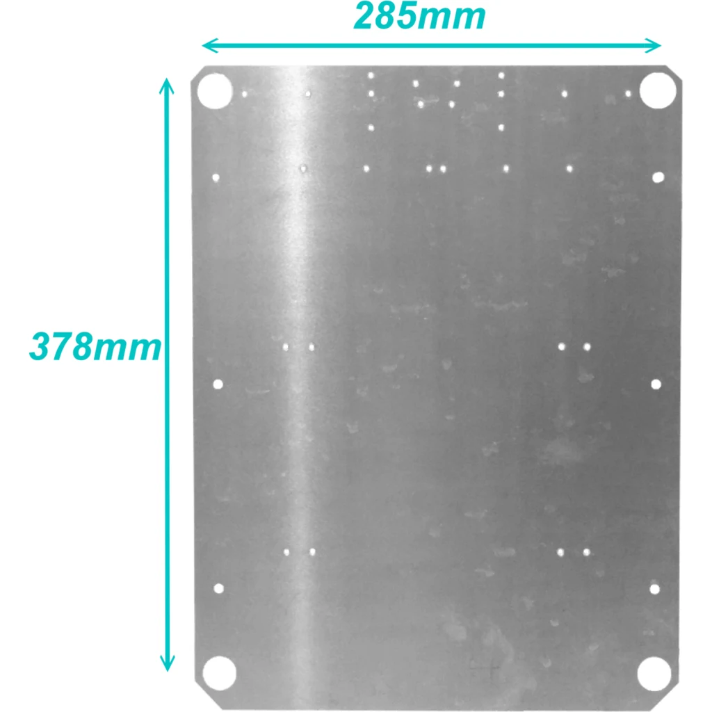 ALTELIX Placa Aluminio 2mm 285x378mm para Caja NP171406xx