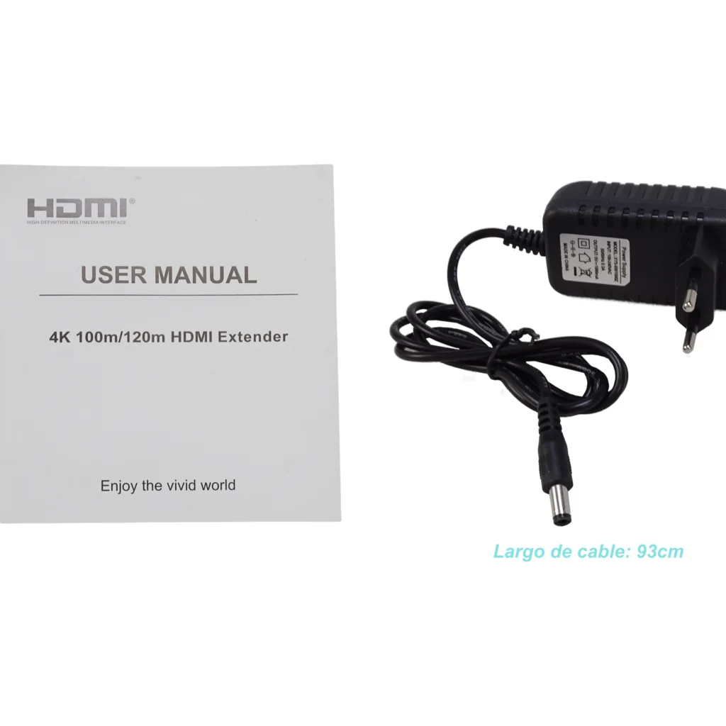 Imagen 4 de Extensión HDMI 4K a UTP CAT5E/CAT6 100mts inc-5V-1A