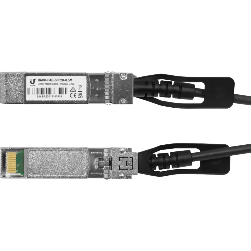 Imagen 3 de UBIQUITI 50cm SFP28-25Gbps Cable Directo Cobre UACC-DAC-SFP28-0.5M