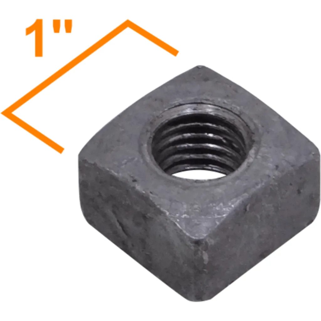 Imagen 1 de 5/8 x 12 Perno Cuadrado con Tuerca Cuadrada-27mm 0,625x12pulg 1-Pie