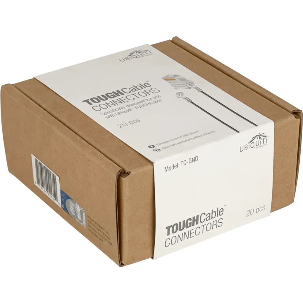 Imagen 1 de UBIQUITI TC-GND 20-unid RJ45 FTP C/CABLE-TIERRA UISP-Connector-GND