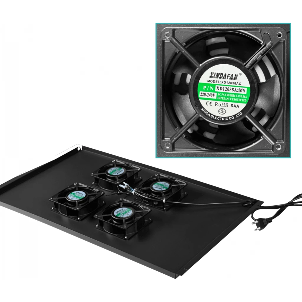Imagen 4 de LINKMADE Desarmado 42U 1000mm Rack 100cm-Fondo c/PDU-VENT-Bandejas Pu