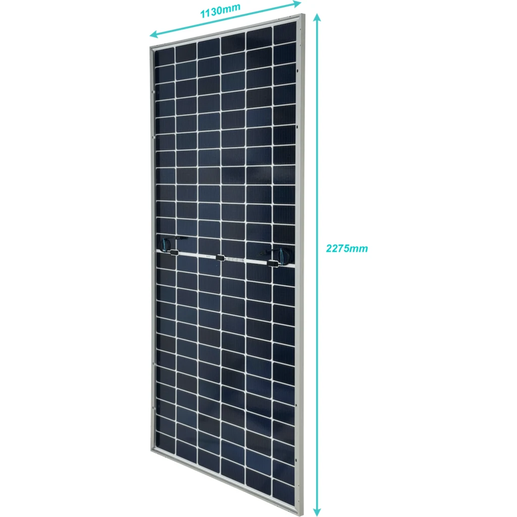 Imagen 4 de 585W 42,5Vmp Monocristalino Bifacial MC4 Panel Fotovoltaico 144-Celda