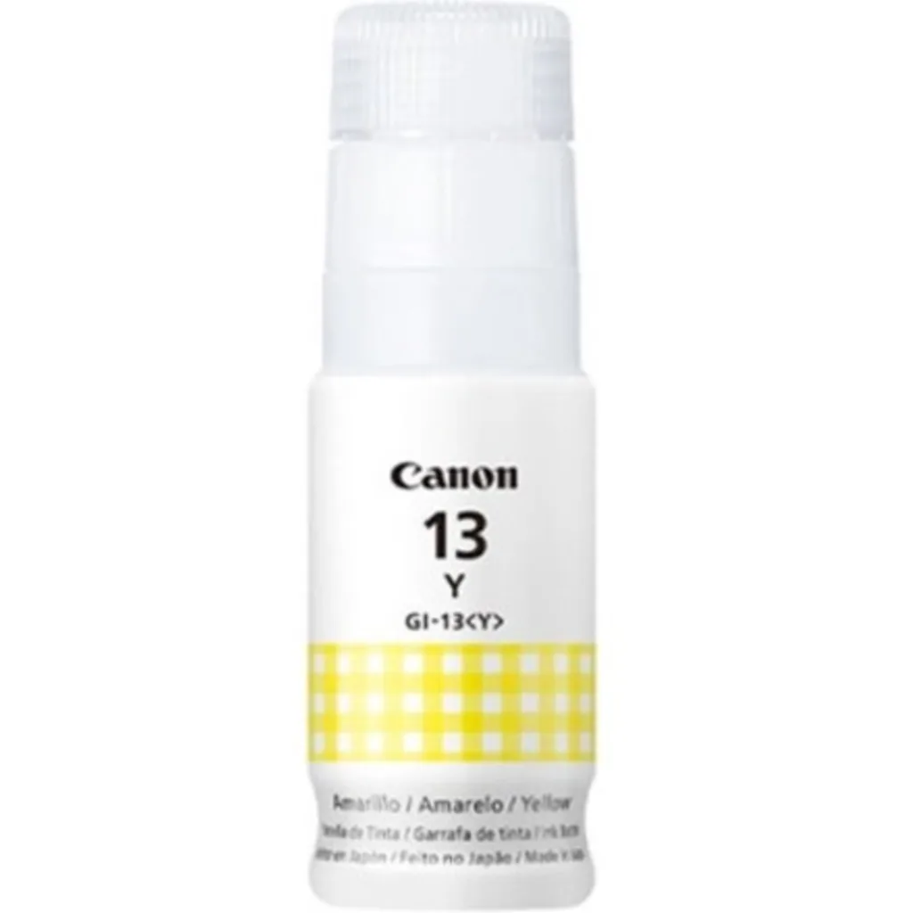 Botella de Tinta Canon GI-13 YELLOW para Pixma G510 Pixma G610, 60ml