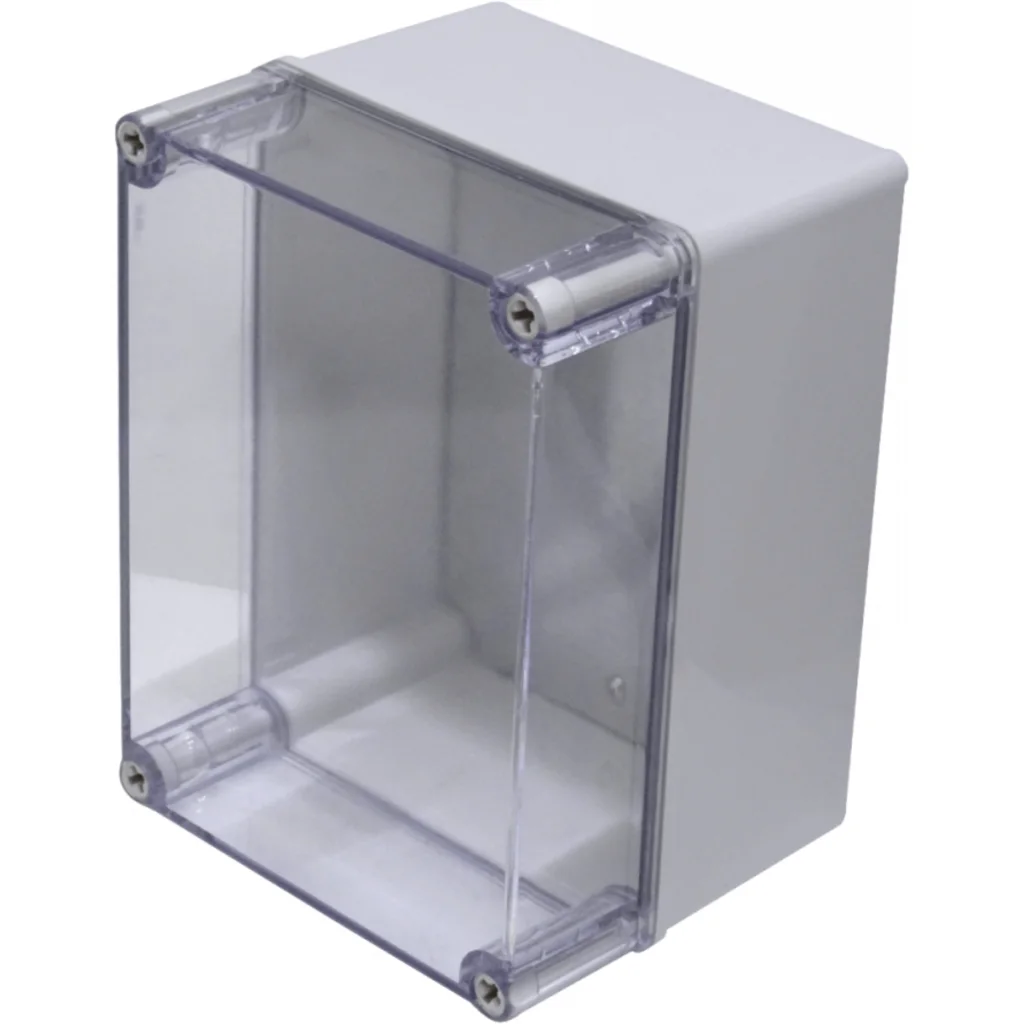Imagen 1 de 150x200x130mm Caja ABS IP66 Tapa-Transparente c/Placa-Aluminio