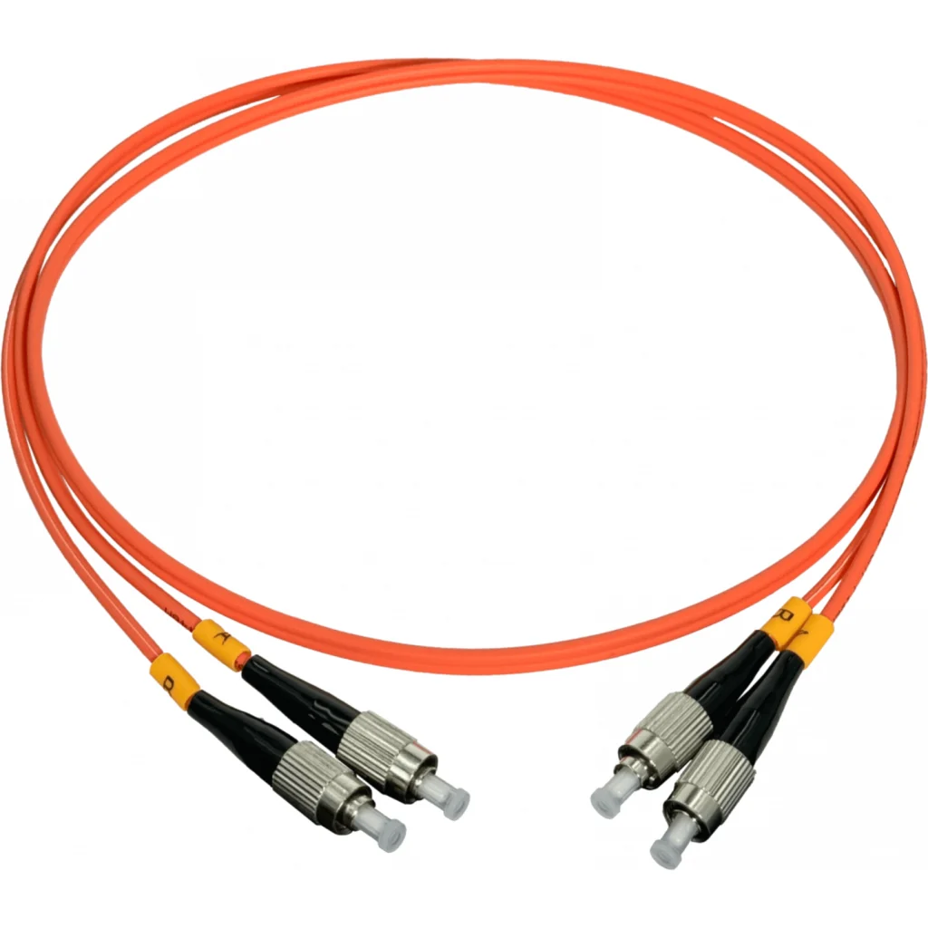 Imagen 1 de 1mt FC-FC OM1 MultiModo MM Duplex Jumper Fibra 62.5/125um LSZH 
