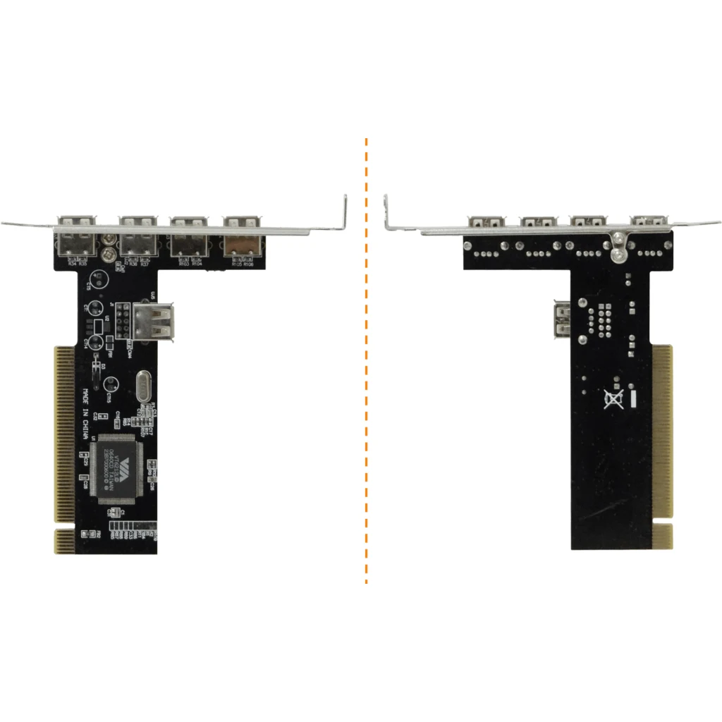 Tarjeta PCI-Legacy 5-USB2.0 5-USB-AH (4-ext 1-int) Chipset VIA-VT6212L