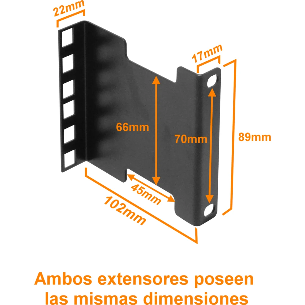 Imagen 3 de RAIL DEPTH ADAPTER FOR RACKS - 4 IN - 2U