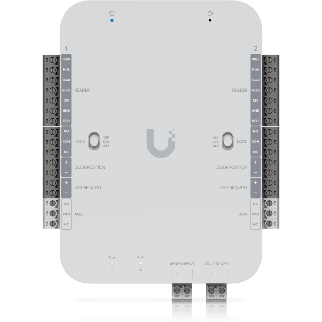 Imagen 7 de UBIQUITI Control 2-Puerta Wiegand 12/24V-Out 2-100 Riel-Din req-12/24V