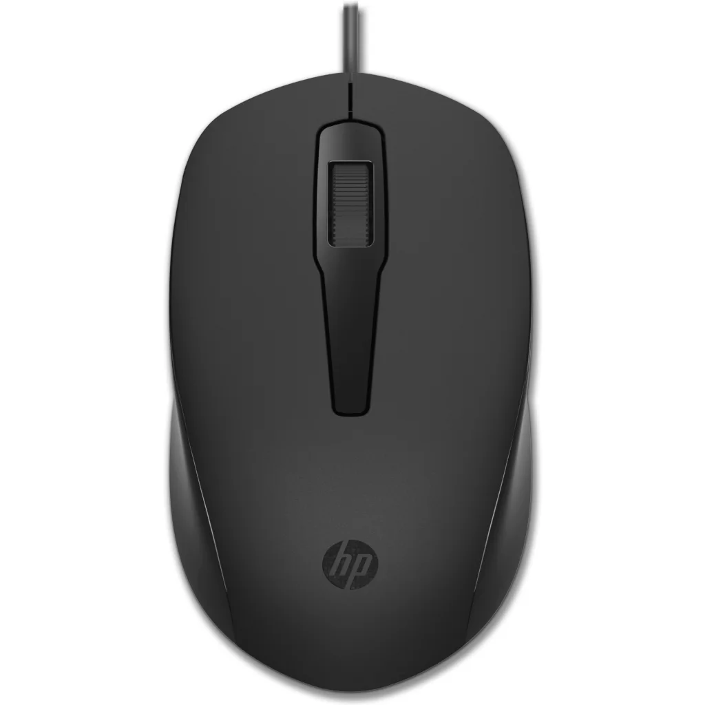 Mouse Alámbrico HP 150, Óptico 1600DPI 125 Hz 3 Botones USB Color negro