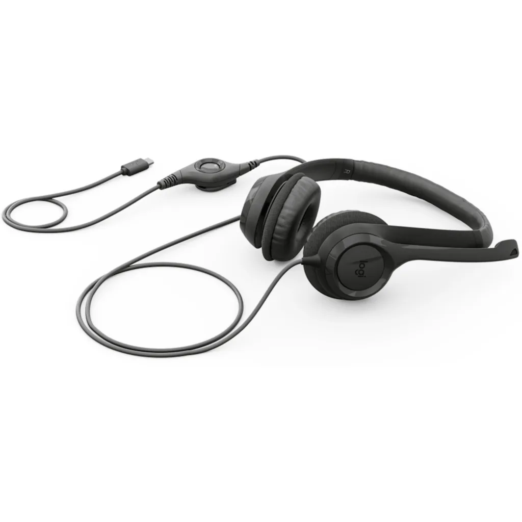 Imagen 1 de Audífonos Logitech H390 USB-C Conectividad Alámbrica con Micrófono Negro