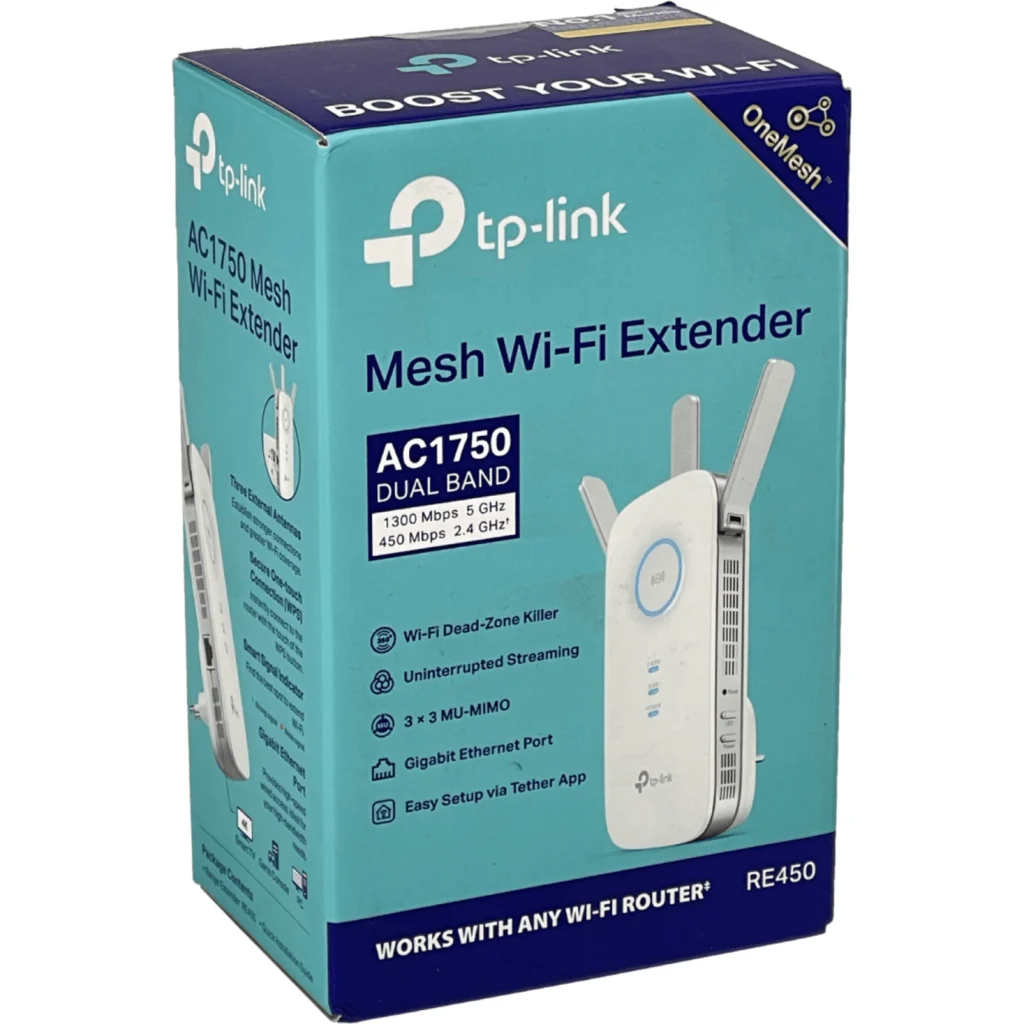 Imagen 1 de Repetidor Wifi TP-Link RE450 Vel 450MBps 2.4Ghz y 1300MBps en 5Ghz