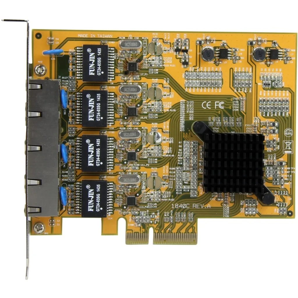 Imagen 7 de Tarjeta de Red StarTech 4 Puertos RJ-45 10/100/1000Base-T Gigabit 1Gbps PCIe x4 