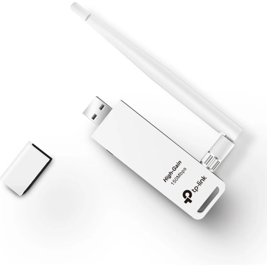 Imagen 1 de Adaptador de Red USB 2.0 WIFI N150 Vel. 150 Mbps con antena / TL-WN722N