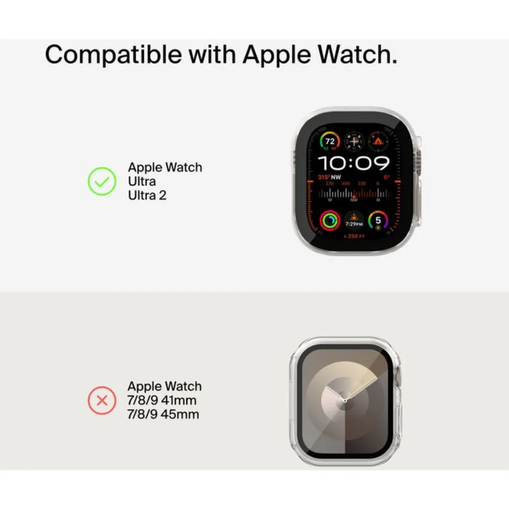 Imagen 4 de Bumper para Apple Watch Ultra / Ultra 2 49 mm Belkin transparente