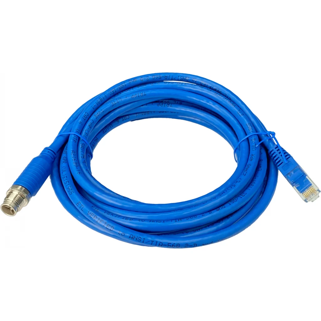 Imagen 2 de TRIPPLITE 10mt M12 a RJ45-UTP Cat6 1G IP68 Cable Exterior industrial