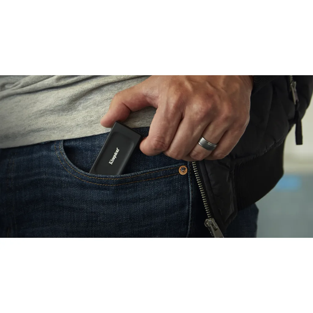 Imagen 5 de Unidad SSD Externo Kingston XS1000 2TB USB3.2 Gen2 Lec1050MBs Esc1000MBs Negro
