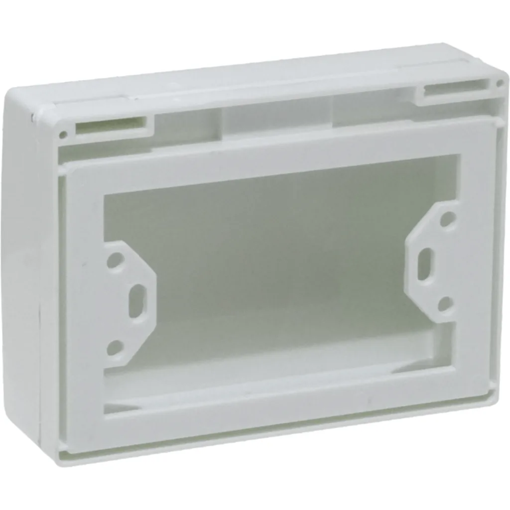 Imagen 3 de Cubierta Abatible Blanca 131x95mm para Placa Faceplate y Caja Chuqui