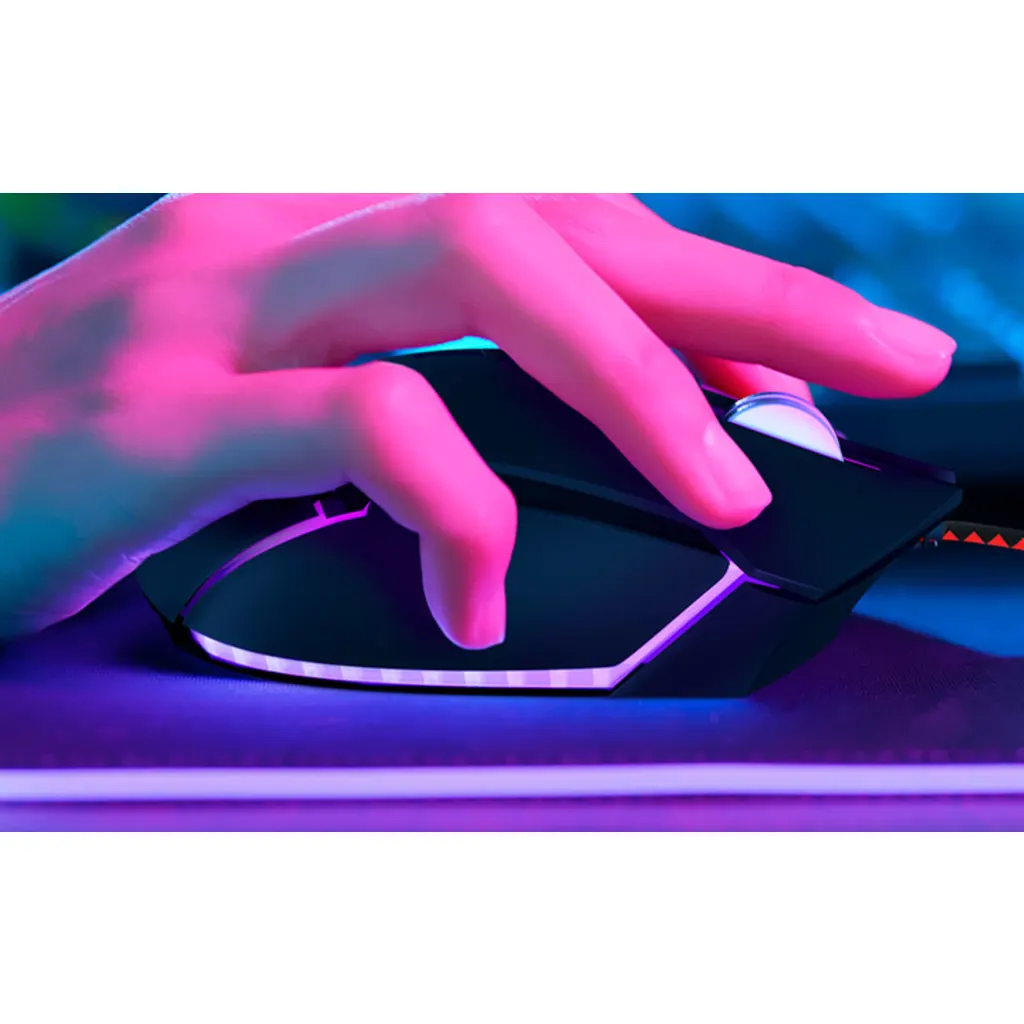 Imagen 1 de Mouse Gamer Xtech 3D 8 Botones Alámbrico USB con Resolución hasta 7200dpi LED 