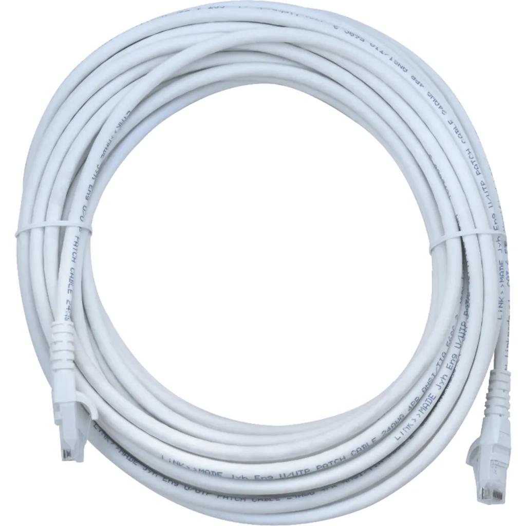 Cable de Red Linkmade Cat6 LSZH U/UTP Inyectado Multifilar 10mts BLANCO