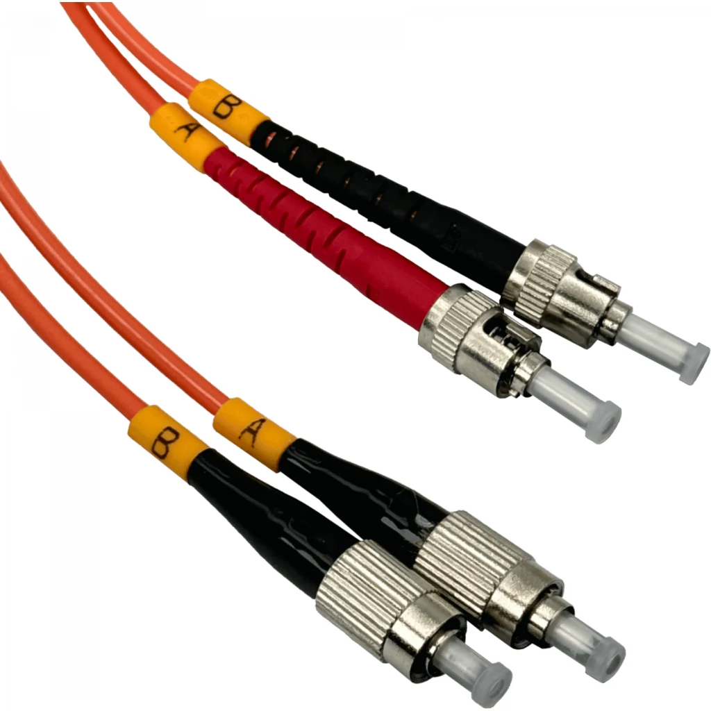 3mt FC-ST OM1 Multimodo MM Duplex Jumper Fibra 62.5/125um LSZH