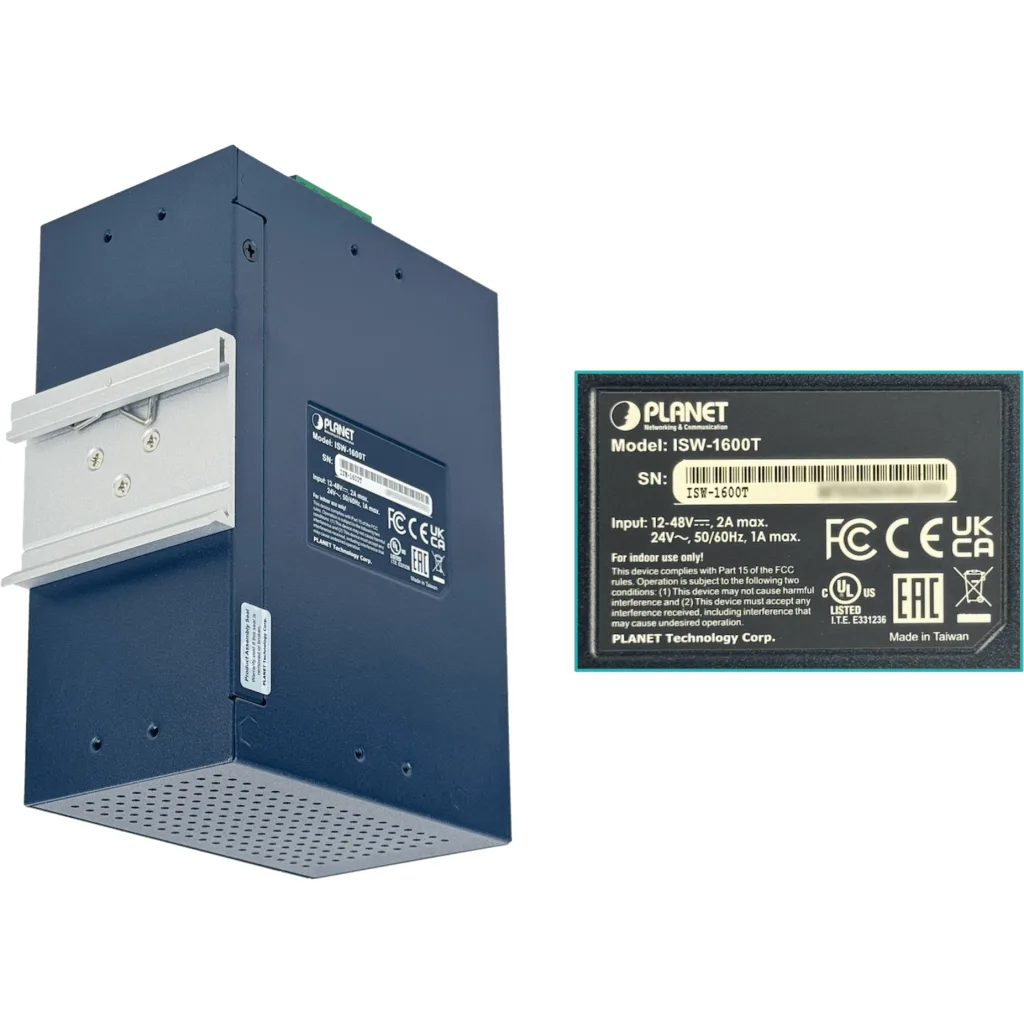 Imagen 7 de Switch Industrial Planet ISW-1600T, 16-Port 10/100TX Ethernet (-40~75 C)