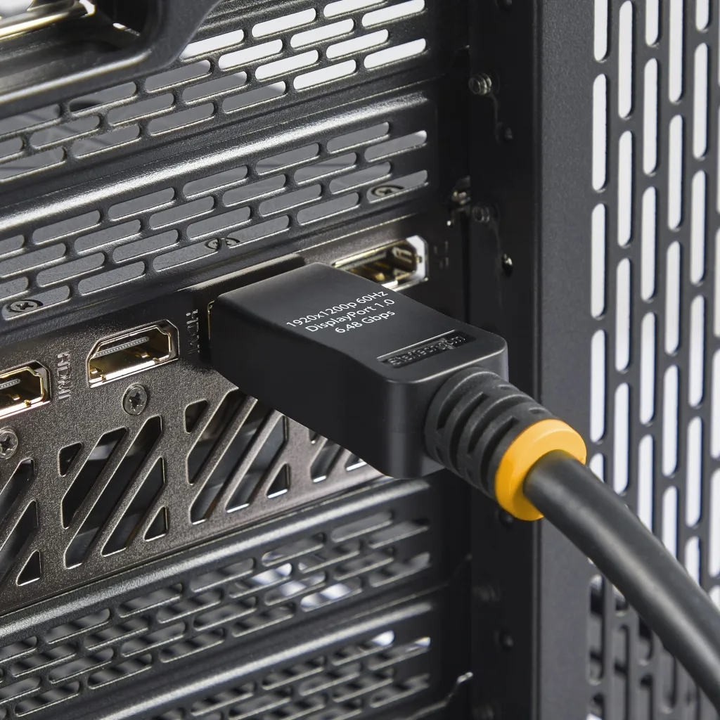 Imagen 11 de Cable DisplayPort M/M 4K 60Hz 1920*1080 HDCP DPCP c/Pestillo 15mt Negro StarTech
