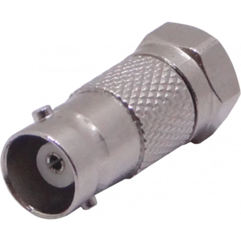Imagen 1 de Copla F-Macho a BNC-Hembra Convertidor Coaxial F-BNC