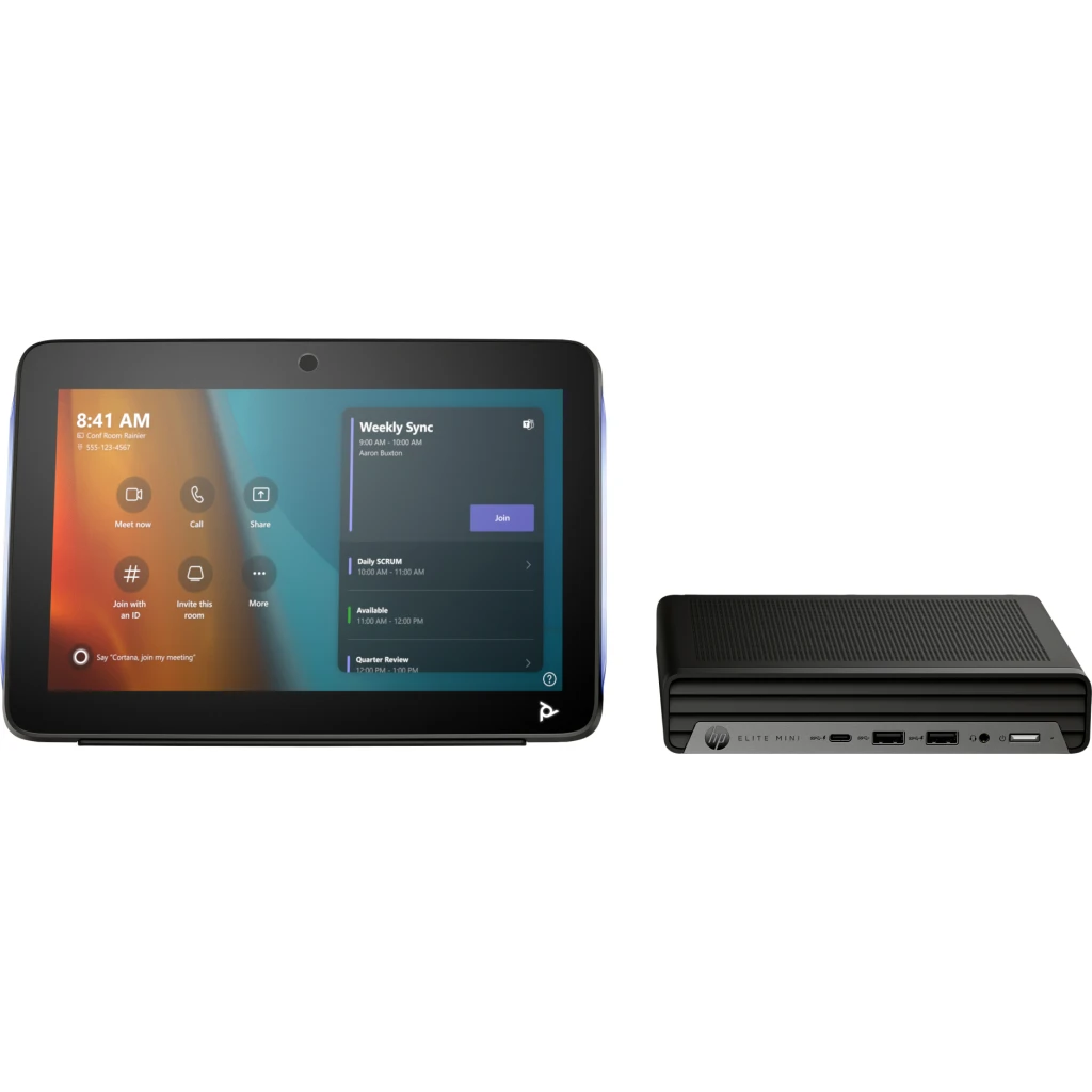 HP Poly Studio Base Kit G9 Plus for Microsoft Teams HP Mini IP PC w/TC10
