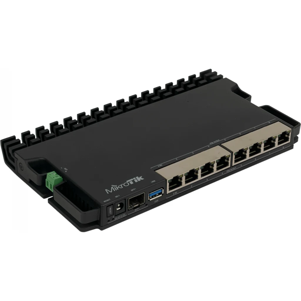 Imagen 4 de Router Compacto con PoE+ y Puertos Gigabit MikroTik RB5009UPr+S+IN