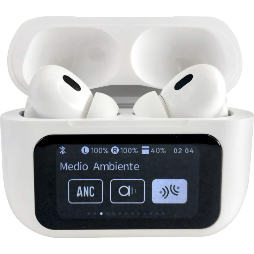 Imagen 2 de MLAB AUDIFONO TWS ANC + ENC AIR-SMART TOUCH SCREEN PRO 5.0