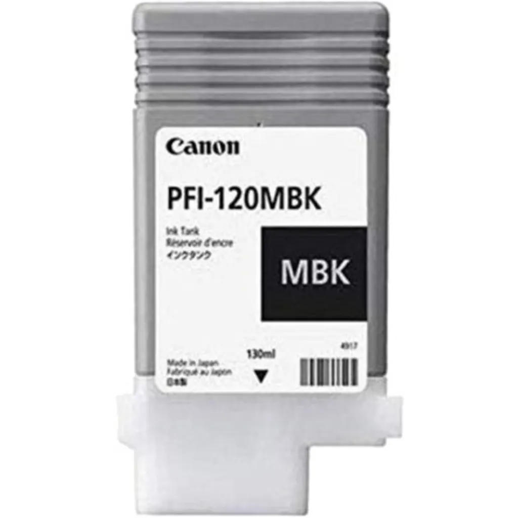 Cartridge Canon PFI-120 Negro Matte Compatible TM-200 250 300 305, 130ml