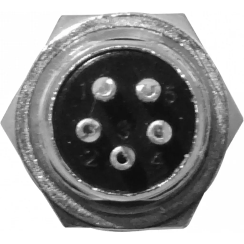 Imagen 3 de 5-pin Macho Chasis Conector GX12 Soldable Aviacion