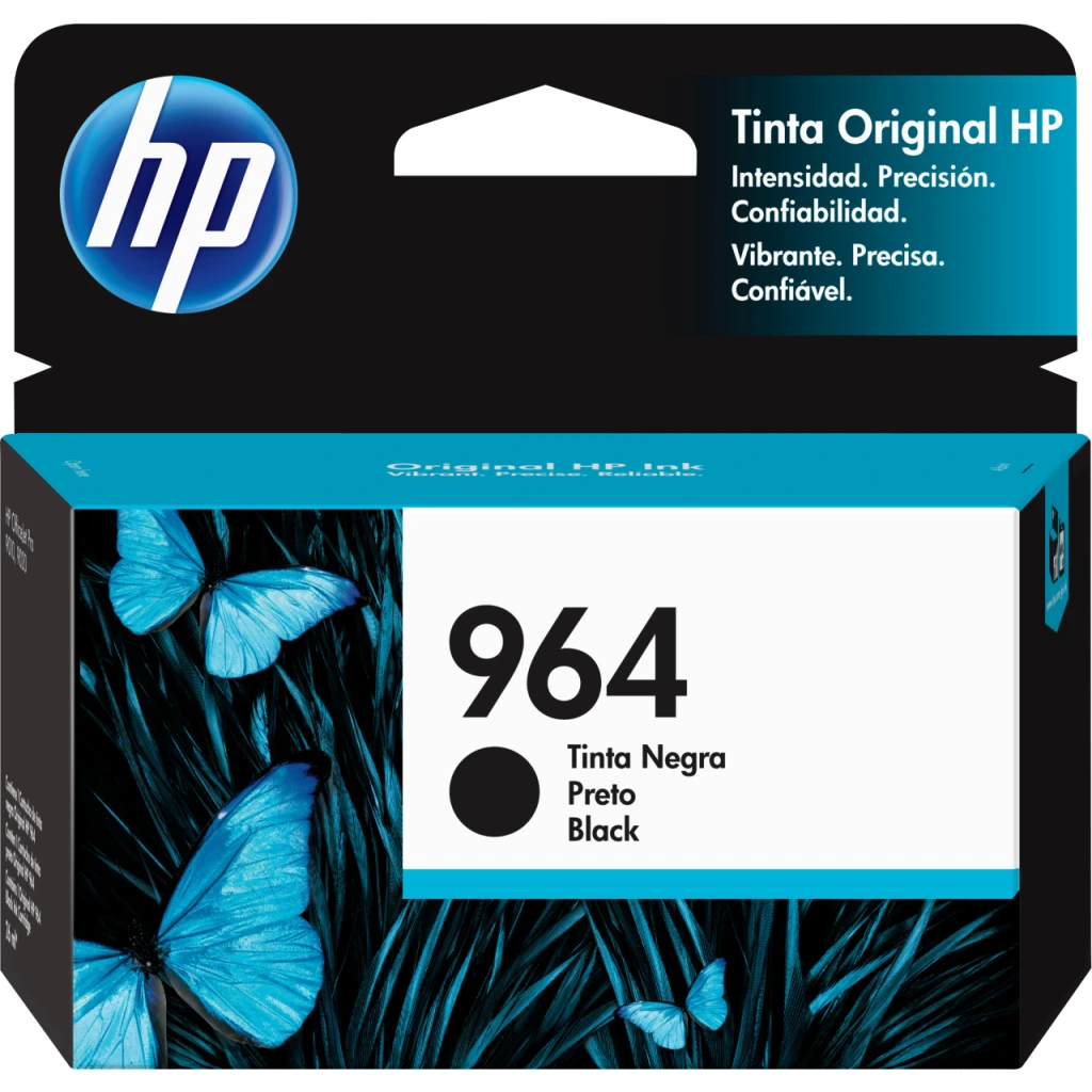 Cartridge HP 964 Negro Impresora Tinta Officejet Pro 9010/9020, 1000 Pág. 24ml