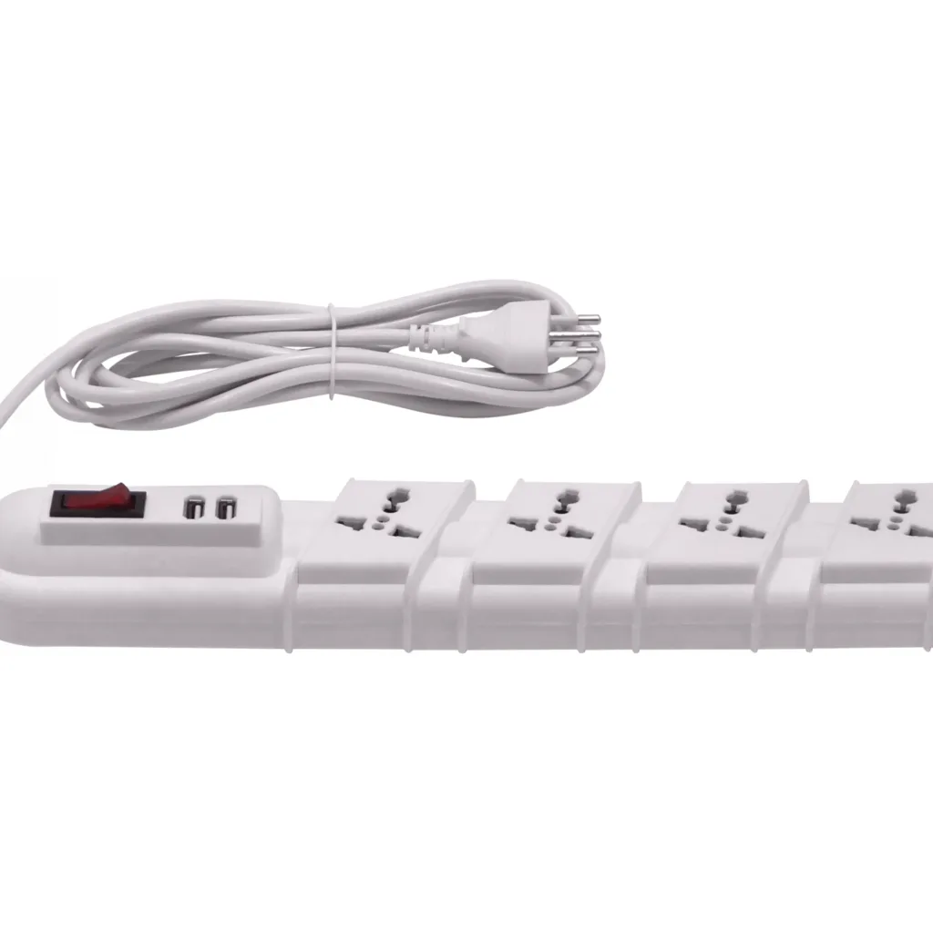 Imagen 1 de RITTIG Blanco 5-Mult 2-USB5V Alarg 3mts 10A-250V 2200W Piloto-Interrup